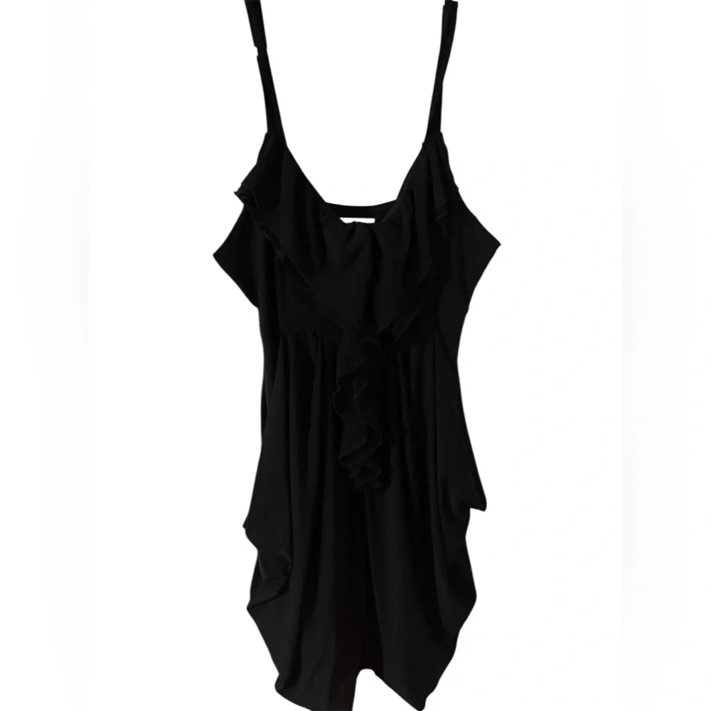 Elegant Maurice’s Black Ruffle Women's Dress with pockets! 2X NWOT! - Picture 1 of 2